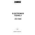 ZANUSSI ZCE5600 Owners Manual ZANUSSI ZCE5600 Owners Manual