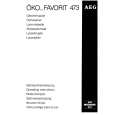 AEG FAV473WE Owners Manual AEG FAV473WE Owners Manual
