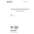 SONY MZR5ST Owners Manual SONY MZR5ST Owners Manual