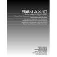 YAMAHA AX10 Instrukcja Obsługi YAMAHA AX10 Instrukcja Obsługi