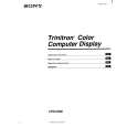 SONY CPD-G500 Owners Manual SONY CPD-G500 Owners Manual