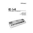 ROLAND E-14 Owners Manual ROLAND E-14 Owners Manual