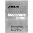 GRUNDIG 2300 STENORETTE Owners Manual GRUNDIG 2300 STENORETTE Owners Manual