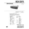 SONY MDXC8970 Owners Manual SONY MDXC8970 Owners Manual