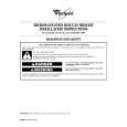 WHIRLPOOL MT4110RPB0 Installation Manual WHIRLPOOL MT4110RPB0 Installation Manual