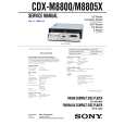 SONY CDXM805X Service Manual SONY CDXM805X Service Manual