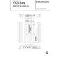 KENWOOD KAC749S Owners Manual KENWOOD KAC749S Owners Manual