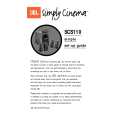 JBL SCS110 Owners Manual JBL SCS110 Owners Manual