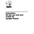 ZANUSSI DVi42 Owners Manual ZANUSSI DVi42 Owners Manual