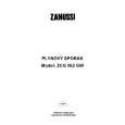 ZANUSSI ZCG562GW Owners Manual ZANUSSI ZCG562GW Owners Manual