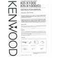 KENWOOD KRX1000G Owners Manual KENWOOD KRX1000G Owners Manual