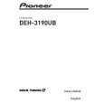 PIONEER DEH-3190UB/XN/ID Owners Manual PIONEER DEH-3190UB/XN/ID Owners Manual