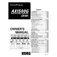 KORG AX1500G Owners Manual KORG AX1500G Owners Manual