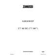 ZANUSSI ZT 162 BO Owners Manual ZANUSSI ZT 162 BO Owners Manual