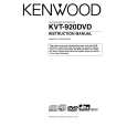 KENWOOD KVT-920DVD Owners Manual KENWOOD KVT-920DVD Owners Manual