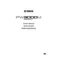 YAMAHA PW3000M Owners Manual YAMAHA PW3000M Owners Manual