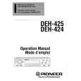 PIONEER DEH424 Owners Manual PIONEER DEH424 Owners Manual