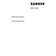 ZANKER ZKR160 Owners Manual ZANKER ZKR160 Owners Manual