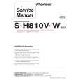 PIONEER S-H810V-W/SXTW/EW5 Service Manual PIONEER S-H810V-W/SXTW/EW5 Service Manual