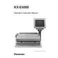 PANASONIC KXE4500 Owners Manual PANASONIC KXE4500 Owners Manual