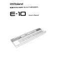 ROLAND E-10 Owners Manual ROLAND E-10 Owners Manual