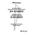 PIONEER XV-S100DV Owners Manual PIONEER XV-S100DV Owners Manual