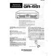 PIONEER GR551 Owners Manual PIONEER GR551 Owners Manual