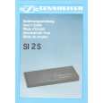 SENNHEISER SI 2 S Owners Manual SENNHEISER SI 2 S Owners Manual