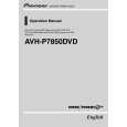 PIONEER AVHP7850DVD Owners Manual PIONEER AVHP7850DVD Owners Manual