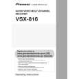 PIONEER VSX-816-K/KUXJ/CA Owners Manual PIONEER VSX-816-K/KUXJ/CA Owners Manual