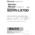 PIONEER SDVR-LX70D/WVXK5 Service Manual PIONEER SDVR-LX70D/WVXK5 Service Manual