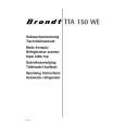 BRANDT TTA150WE Owners Manual BRANDT TTA150WE Owners Manual