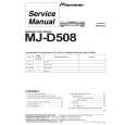 PIONEER MJ-D508/KUXJ Service Manual PIONEER MJ-D508/KUXJ Service Manual