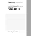 PIONEER VSX-D912-K/KUXJICA Owners Manual PIONEER VSX-D912-K/KUXJICA Owners Manual