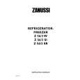 ZANUSSI Z56/3Si Owners Manual ZANUSSI Z56/3Si Owners Manual