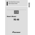 PIONEER RS-A9/EW Owners Manual PIONEER RS-A9/EW Owners Manual