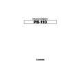 CASIO PB110 Owners Manual CASIO PB110 Owners Manual