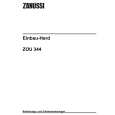 ZANUSSI ZOU344B Owners Manual ZANUSSI ZOU344B Owners Manual