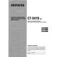 AIWA CTX419 Owners Manual AIWA CTX419 Owners Manual