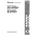 PIONEER S-HTD7 Owners Manual PIONEER S-HTD7 Owners Manual