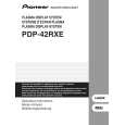 PIONEER PDP-42RXE Owners Manual PIONEER PDP-42RXE Owners Manual