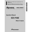 PIONEER KEH-P490/XIN/UC Owners Manual PIONEER KEH-P490/XIN/UC Owners Manual