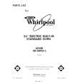 WHIRLPOOL RB100PXK2 Parts Catalog WHIRLPOOL RB100PXK2 Parts Catalog