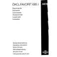 AEG FAV685I-M Owners Manual AEG FAV685I-M Owners Manual