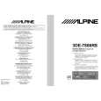 ALPINE 3DE-7886RS Owners Manual ALPINE 3DE-7886RS Owners Manual