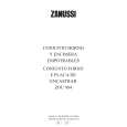 ZANUSSI ZOU984FTX Owners Manual ZANUSSI ZOU984FTX Owners Manual