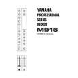 YAMAHA M916 Owners Manual YAMAHA M916 Owners Manual