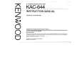 KENWOOD KAC644 Owners Manual KENWOOD KAC644 Owners Manual