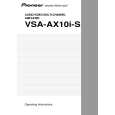 PIONEER VSA-AX10i-S Owners Manual PIONEER VSA-AX10i-S Owners Manual