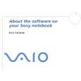 SONY PCG-FX209K VAIO Software Manual SONY PCG-FX209K VAIO Software Manual